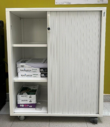A white cabinet with shelves
AI-generated content may be incorrect.