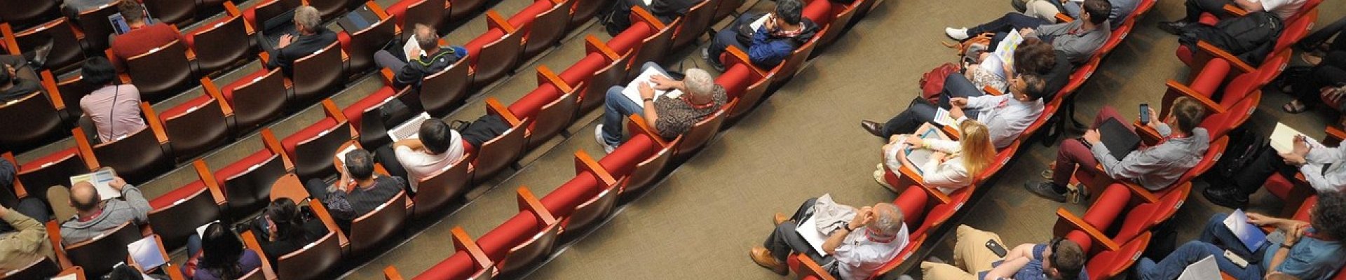 People attending a conference