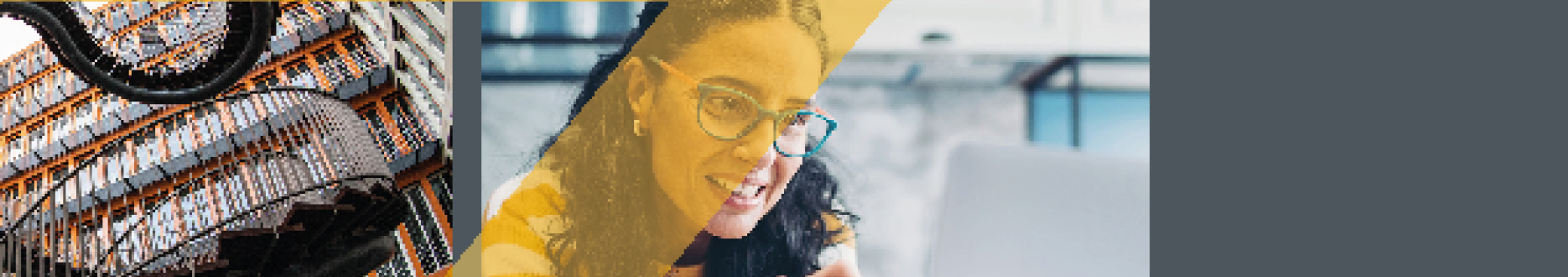 Photo of young woman in front of computer