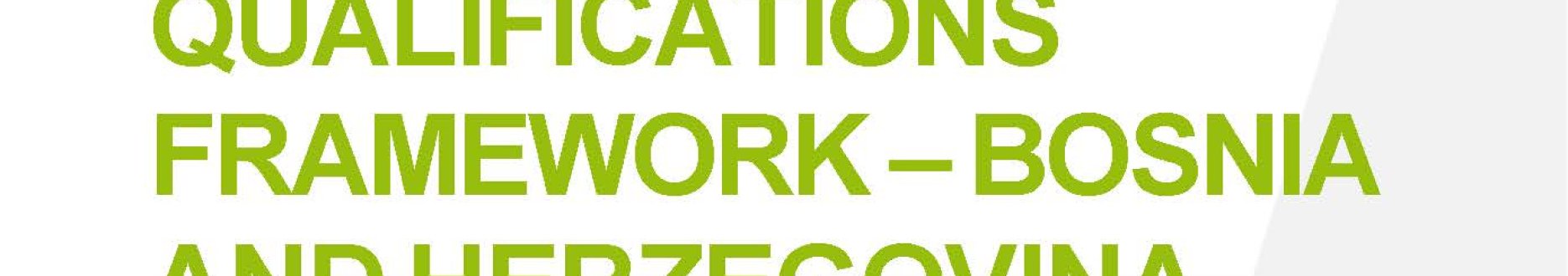 National qualifications framework – Bosnia and Herzegovina_cover