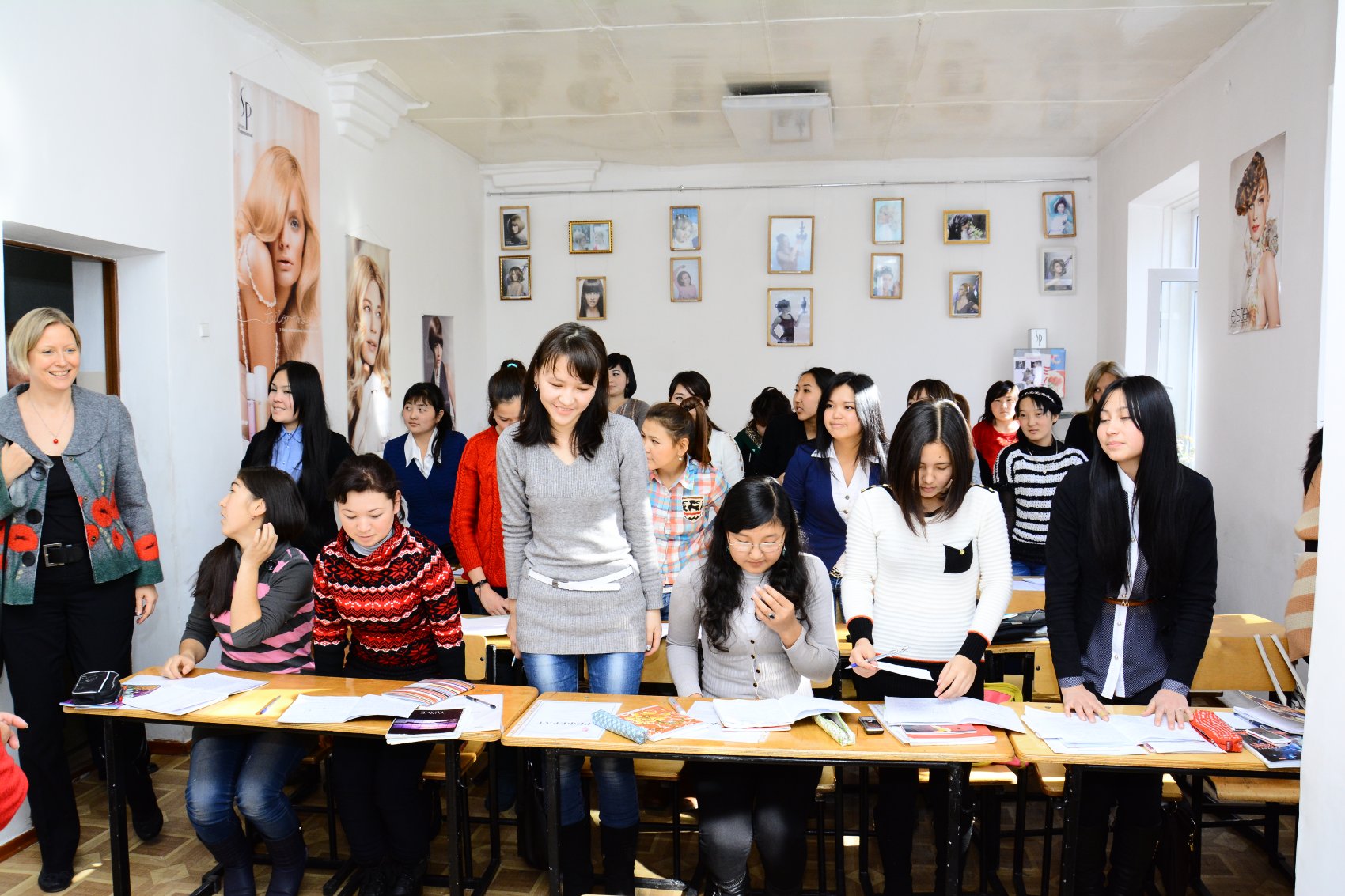 Students in a classroom