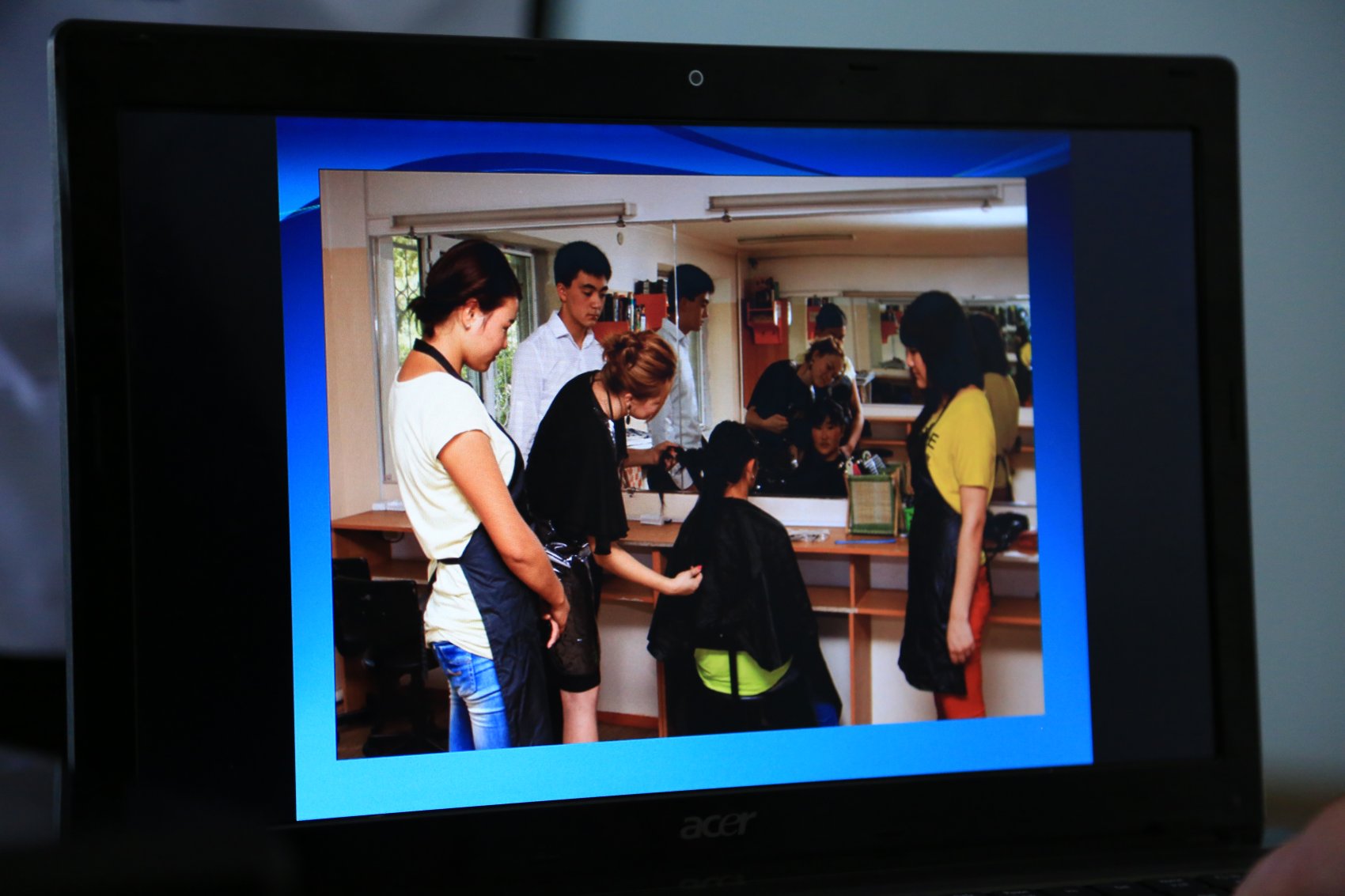 Hairdresser VET students